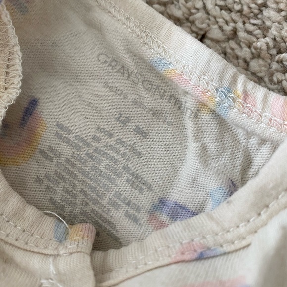 Grayson mini baby girl Rainbow Ruffle Bodysuit One Piece Onesie Size 12 months - Picture 7 of 7